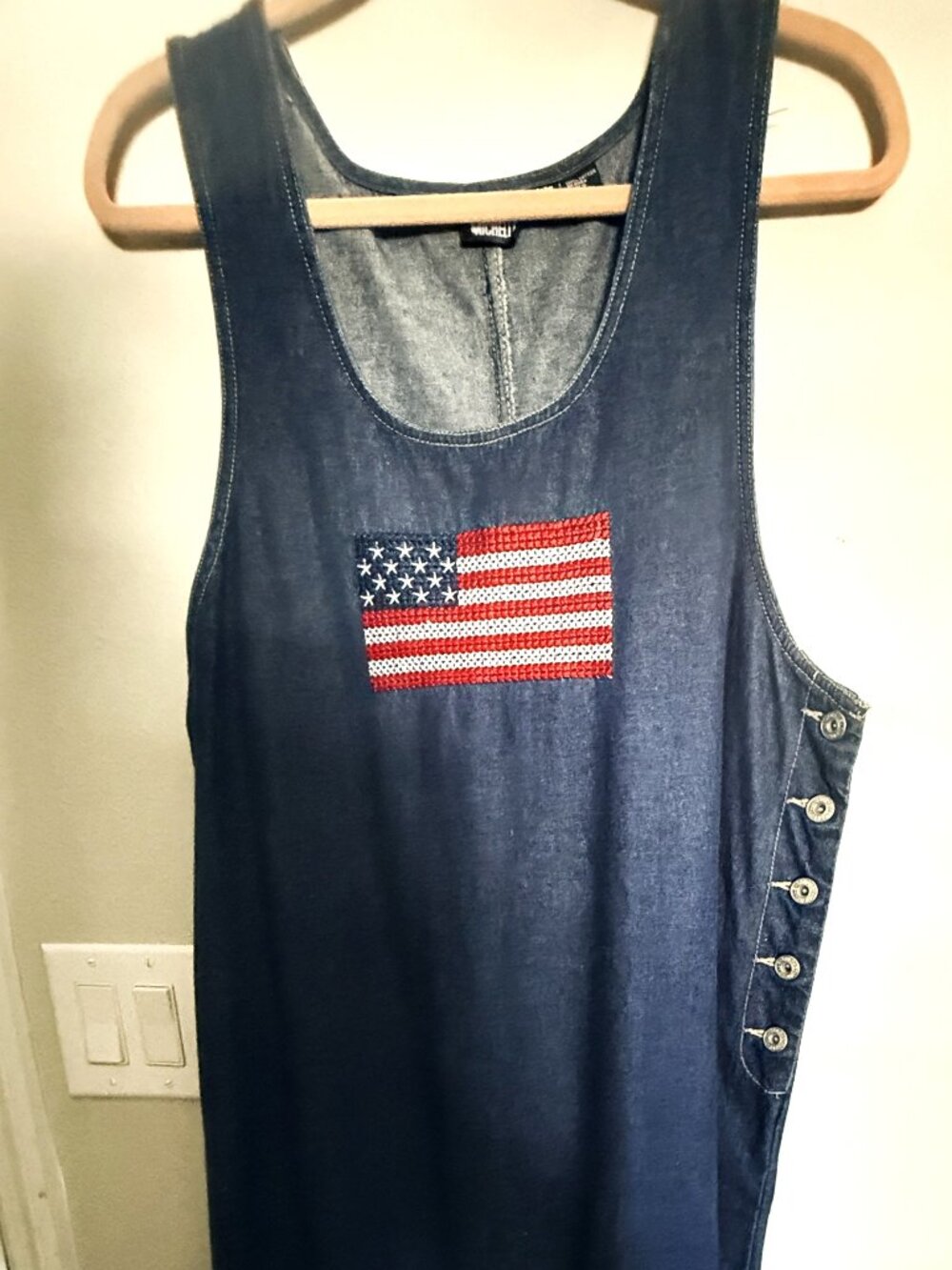 Maxi Denim Dress-Americana  XL